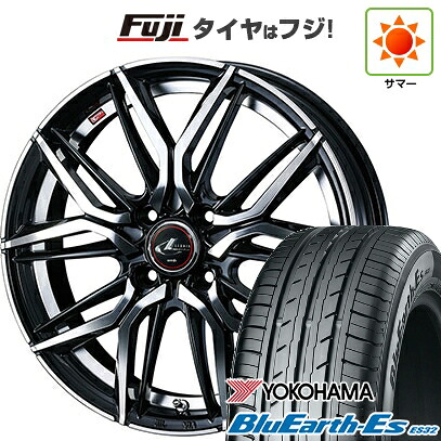 【新品国産車用5穴114.3】 夏タイヤ ホイール4本セット 205/50R17 ヨコハマ ブルーアース ES32 WEDS ウェッズ レオニス LM 6.5J 17インチ(送料無料)|フジ スペシャルセレクション