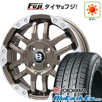 【新品国産車用5穴114.3】 夏タイヤ ホイール4本セット 205/60R16 ヨコハマ ブルーアース ES32 ビッグウエイ B-LUGNAS FRD(ブロンズ/リムポリッシュ) 6.5J 16インチ(送料無料)|フジ スペシャルセレクション