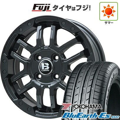 【新品国産車用5穴114.3】 夏タイヤ ホイール4本セット 205/60R16 ヨコハマ ブルーアース ES32 ビッグウエイ B-LUGNAS FRD(マットブラック) 6.5J 16インチ(送料無料)