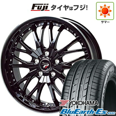 【新品国産車用5穴100】 夏タイヤ ホイール4本セット 225/55R18 ヨコハマ ブルーアース ES32 ホットスタッフ プレシャス HM-3 7J 18インチ(送料無料)