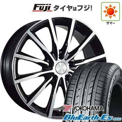 【新品国産車用5穴100】 夏タイヤ ホイール4本セット 225/60R17 ヨコハマ ブルーアース ES32 ブリヂストン バルミナ A12 7J 17インチ(送料無料)