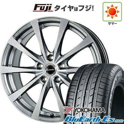 【新品国産車用5穴100】 夏タイヤ ホイール4本セット 215/40R18 ヨコハマ ブルーアース ES32 ホットスタッフ エクシーダー E03【限定】 7.5J 18インチ(送料無料)