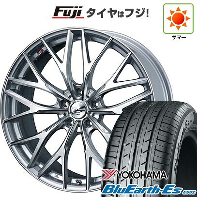 【新品国産車用5穴114.3】 夏タイヤ ホイール4本セット 225/35R19 ヨコハマ ブルーアース ES32 WEDS ウェッズ レオニス MX 7J 19インチ(送料無料)