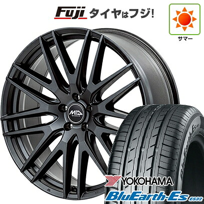 【新品国産車用5穴114.3】 夏タイヤ ホイール4本セット 225/40R18 ヨコハマ ブルーアース ES32 MID WHEELS MID EXCLUSIVE 029F 8J 18インチ(送料無料)