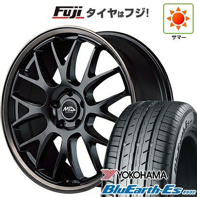 【新品国産車用5穴114.3】 夏タイヤ ホイール4本セット 225/50R18 ヨコハマ ブルーアース ES32 MID WHEELS MID EXCLUSIVE 820F 7J 18インチ(送料無料)
