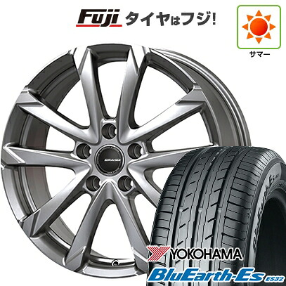 【新品国産車用5穴100】 夏タイヤ ホイール4本セット 225/60R17 ヨコハマ ブルーアース ES32 コーセイ クレイシズ GC36F 7J 17インチ(送料無料)