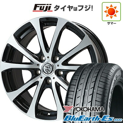 【新品国産車用5穴114.3】 夏タイヤ ホイール4本セット 195/60R16 ヨコハマ ブルーアース ES32 ビッグウエイ TRG-バーン XPII 6.5J 16インチ(送料無料)