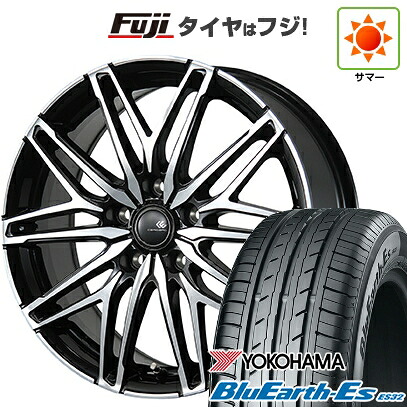 【新品国産車用5穴100】 夏タイヤ ホイール4本セット 225/60R17 ヨコハマ ブルーアース ES32 トピー セレブロ WA45 7J 17インチ(送料無料)