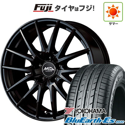 【新品国産車用5穴100】 夏タイヤ ホイール4本セット 205/55R16 ヨコハマ ブルーアース ES32 MID WHEELS SQ27 6.5J 16インチ(送料無料)