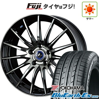 【新品国産車用5穴114.3】 夏タイヤ ホイール4本セット 225/40R18 ヨコハマ ブルーアース ES32 WEDS ウェッズ レオニス NAVIA 05 8J 18インチ(送料無料)