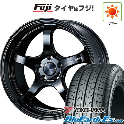 【新品国産車用5穴114.3】 夏タイヤ ホイール4本セット 225/40R18 ヨコハマ ブルーアース ES32 WEDS ウェッズスポーツ RN-05M 8J 18インチ(送料無料)