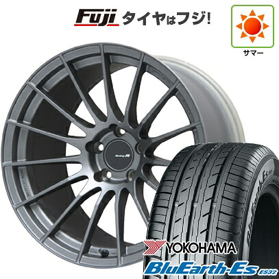 【新品国産車用5穴100】 夏タイヤ ホイール4本セット 225/40R18 ヨコハマ ブルーアース ES32 ENKEI エンケイ Racing Revolution RS-05RR 8.5J 18インチ(送料無料)｜フジ スペシャルセレクション