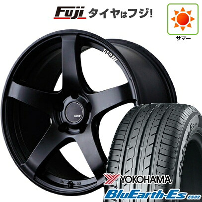【新品国産車用5穴114.3】 夏タイヤ ホイール4本セット 225/40R18 ヨコハマ ブルーアース ES32 SSR GT GTV01 8J 18インチ(送料無料)