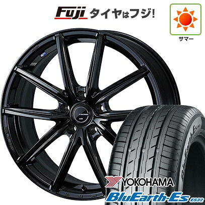 【新品国産車用5穴114.3】 夏タイヤ ホイール4本セット 225/40R18 ヨコハマ ブルーアース ES32 WEDS ウェッズ レオニス NAVIA 08 8J 18インチ(送料無料)