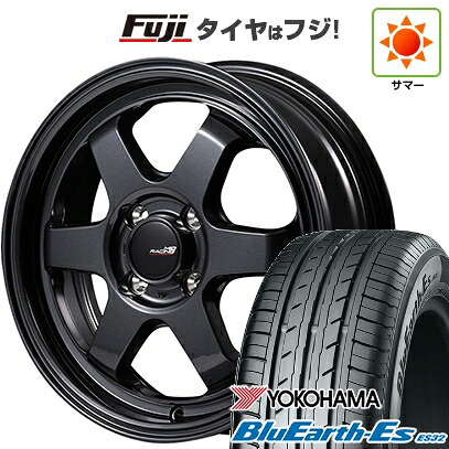 【新品国産車用5穴114.3】 夏タイヤ ホイール4本セット 215/60R17 ヨコハマ ブルーアース ES32 MID WHEELS MID RACING R06 7.5J 17インチ(送料無料)｜フジ スペシャルセレクション 92,730円