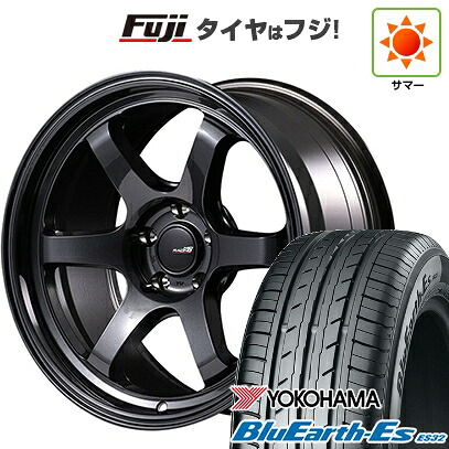 【新品国産車用5穴114.3】 夏タイヤ ホイール4本セット 225/40R18 ヨコハマ ブルーアース ES32 MID WHEELS MID RACING R06 8.5J 18インチ(送料無料)|フジ スペシャルセレクション