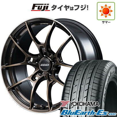 【新品国産車用5穴114.3】 夏タイヤ ホイール4本セット 245/40R19 ヨコハマ ブルーアース ES32 RAYS レイズ ボルクレーシング G025 SZ EDITION 9J 19インチ(送料無料)|フジ スペシャルセレクション