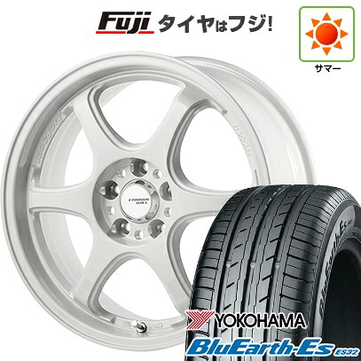 【新品国産車用5穴114.3】 夏タイヤ ホイール4本セット 215/45R18 ヨコハマ ブルーアース ES32 ゴジゲン PROレーサー キャノンボール 7.5J 18インチ(送料無料)