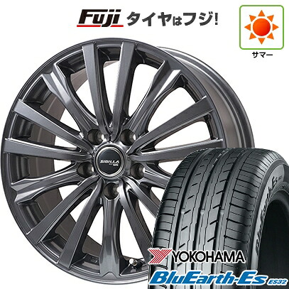 【新品国産車用5穴114.3】 夏タイヤ ホイール4本セット 225/60R17 ヨコハマ ブルーアース ES32 トピー シビラ NEXT W-5 ディープグレー【限定】 7J 17インチ(送料無料)