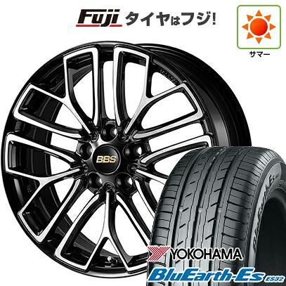 【新品国産車用5穴114.3】 夏タイヤ ホイール4本セット 225/55R18 ヨコハマ ブルーアース ES32 BBS JAPAN RE-X 8J 18インチ(送料無料)
