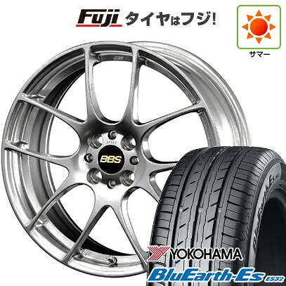 【新品国産車用5穴100】 夏タイヤ ホイール4本セット 215/45R17 ヨコハマ ブルーアース ES32 BBS JAPAN RF 7J 17インチ(送料無料)｜フジ スペシャルセレクション