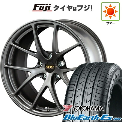 【新品国産車用5穴100】 夏タイヤ ホイール4本セット 205/50R17 ヨコハマ ブルーアース ES32 BBS JAPAN RI-A 7.5J 17インチ(送料無料)