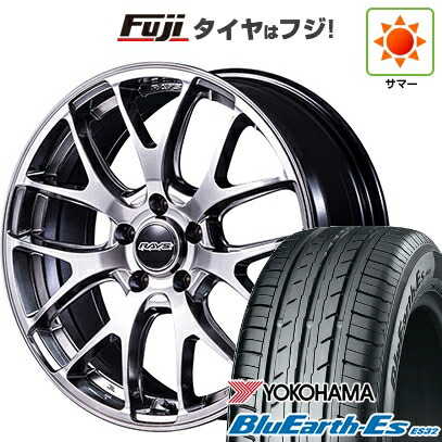 【新品国産車用5穴114.3】 夏タイヤ ホイール4本セット 215/40R18 ヨコハマ ブルーアース ES32 RAYS レイズ ホムラ 2X7FA-C 7.5J 18インチ(送料無料)|フジ スペシャルセレクション