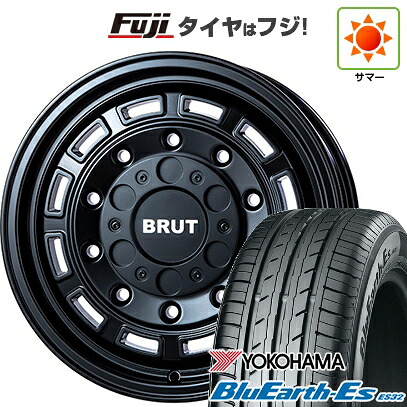 【新品】ライズ/ロッキー(ハイブリッド) 夏タイヤ ホイール4本セット 195/65R16 ヨコハマ ブルーアース ES32 トライスター BRUT BR-70 6.5J 16インチ(送料無料)