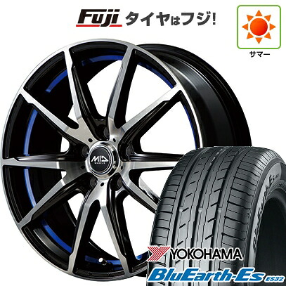 【新品国産車用5穴100】 夏タイヤ ホイール4本セット 215/45R17 ヨコハマ ブルーアース ES32 MID WHEELS RX-02 7J 17インチ(送料無料)｜フジ スペシャルセレクション