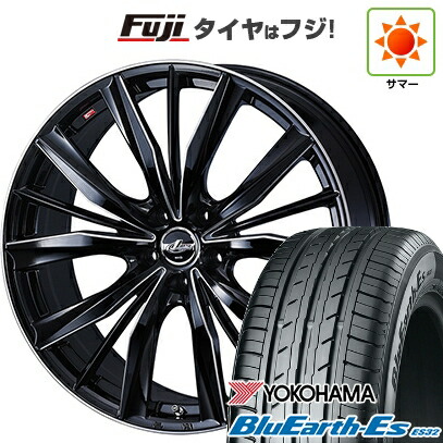 【新品国産車用5穴114.3】 夏タイヤ ホイール4本セット 215/55R17 ヨコハマ ブルーアース ES32 WEDS ウェッズ レオニス VX2 7J 17インチ(送料無料)｜フジ スペシャルセレクション
