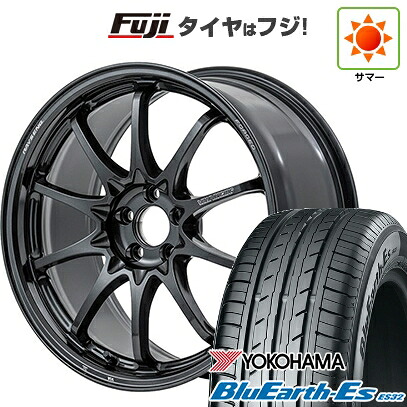 【新品国産車用5穴114.3】 夏タイヤ ホイール4本セット 225/60R17 ヨコハマ ブルーアース ES32 RAYS レイズ ボルクレーシング CE28N-plus 7.5J 17インチ(送料無料)|フジ スペシャルセレクション