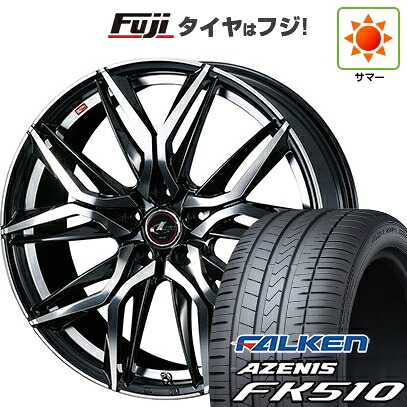 【新品国産車用5穴114.3】 夏タイヤ ホイール4本セット 235/60R18 ファルケン アゼニス FK510 SUV WEDS ウェッズ レオニス LM 7J 18インチ(送料無料)