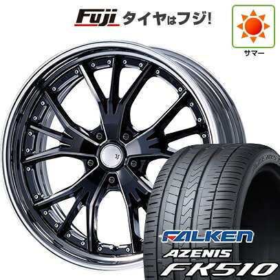 【新品国産車用5穴100】 夏タイヤ ホイール4本セット 215/35R19 ファルケン アゼニス FK510 エムズスピード JJランチャ 8.5J 19インチ(送料無料)