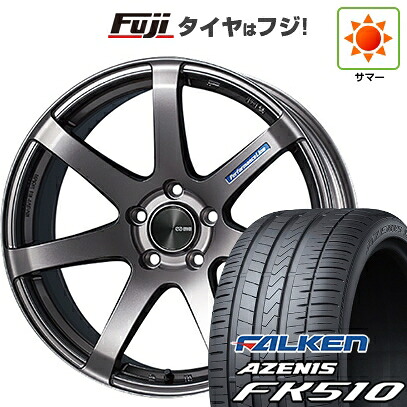 【新品国産車用5穴114.3】 夏タイヤ ホイール4本セット 215/35R19 ファルケン アゼニス FK510 ENKEI エンケイ PerformanceLine PF07 8.5J 19インチ(送料無料)｜フジ スペシャルセレクション