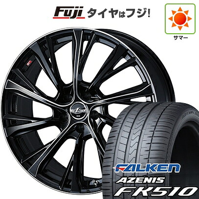 【新品国産車用5穴114.3】 夏タイヤ ホイール4本セット 235/60R18 ファルケン アゼニス FK510 SUV WEDS ウェッズ レオニス JG BK/SCマシニング 7J 18インチ(送料無料)