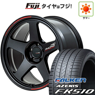 【新品国産車用5穴114.3】 夏タイヤ ホイール4本セット 235/60R18 ファルケン アゼニス FK510 SUV MID WHEELS MID RACING TR50 8J 18インチ(送料無料)