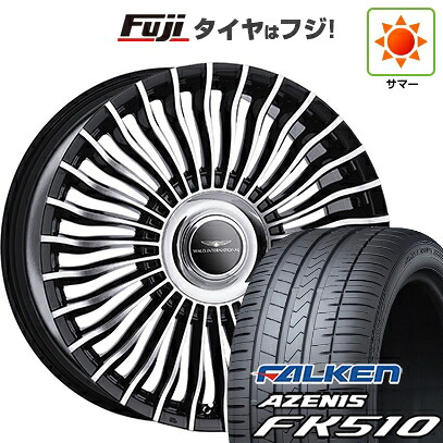 【新品国産車用5穴114.3】 夏タイヤ ホイール4本セット 265/35R22 ファルケン アゼニス FK510 SUV WALD ヴァルド レノヴァティオ 1P R21-C 9J 22インチ(送料無料)