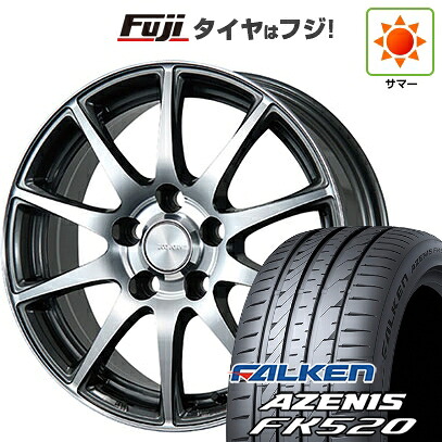 【新品国産車用5穴114.3】 夏タイヤ ホイール4本セット 225/45R18 ファルケン アゼニス FK520L ブリヂストン エコフォルム CRS23 7J 18インチ(送料無料)｜フジ スペシャルセレクション