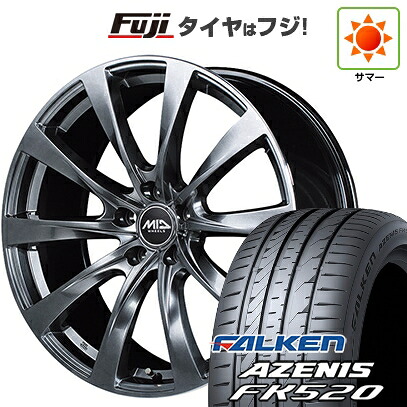 【新品国産車用5穴114.3】 夏タイヤ ホイール4本セット 245/40R19 ファルケン アゼニス FK520L MID WHEELS レフィナーダ モーション2 トヨタ・レクサス車専用 8J 19インチ(送料無料)