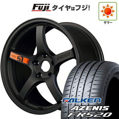 【新品国産車用5穴100】 夏タイヤ ホイール4本セット 225/40R18 ファルケン アゼニス FK520L RAYS レイズ グラムライツ 57CR SPEC-D 8.5J 18インチ(送料無料)