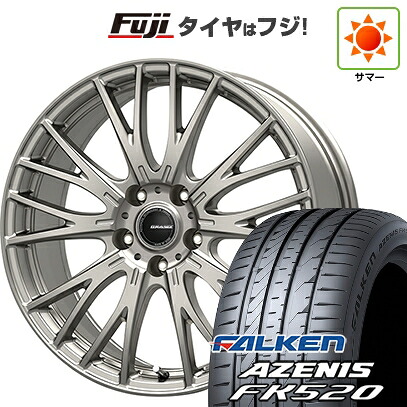 【新品国産車用5穴114.3】 夏タイヤ ホイール4本セット 225/40R18 ファルケン アゼニス FK520L コーセイ クレイシズ SE48 8J 18インチ(送料無料)