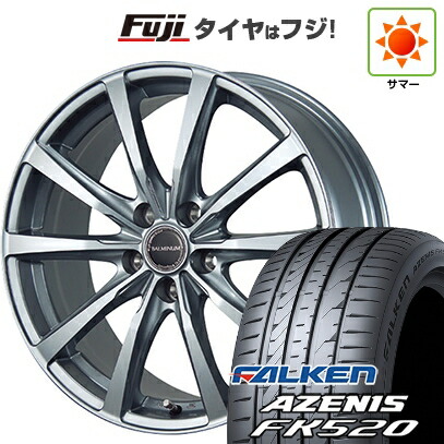 【新品国産車用5穴114.3】 夏タイヤ ホイール4本セット 225/55R18 ファルケン アゼニス FK520L ブリヂストン バルミナ LS10 7J 18インチ(送料無料)