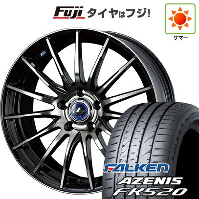 【新品国産車用5穴114.3】 夏タイヤ ホイール4本セット 225/40R18 ファルケン アゼニス FK520L WEDS ウェッズ レオニス NAVIA 05 8J 18インチ(送料無料)
