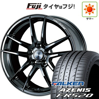 【新品国産車用5穴114.3】 夏タイヤ ホイール4本セット 225/40R18 ファルケン アゼニス FK520L WEDS ウェッズスポーツ RN-55M 8.5J 18インチ(送料無料)