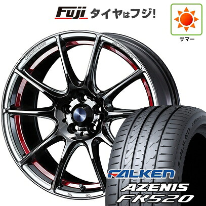 【新品国産車用5穴100】 夏タイヤ ホイール4本セット 225/40R18 ファルケン アゼニス FK520L WEDS ウェッズスポーツ SA-25R 8.5J 18インチ(送料無料)