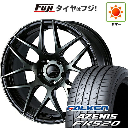 【新品国産車用5穴100】 夏タイヤ ホイール4本セット 225/40R18 ファルケン アゼニス FK520L WEDS ウェッズスポーツ SA-27R【限定】 8.5J 18インチ(送料無料)