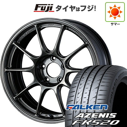 【新品国産車用5穴100】 夏タイヤ ホイール4本セット 225/40R18 ファルケン アゼニス FK520L WEDS ウェッズスポーツ TC-105X 8.5J 18インチ(送料無料)