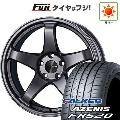 【新品国産車用5穴114.3】 夏タイヤ ホイール4本セット 225/40R18 ファルケン アゼニス FK520L ENKEI エンケイ PerformanceLine PF05 8J 18インチ(送料無料)
