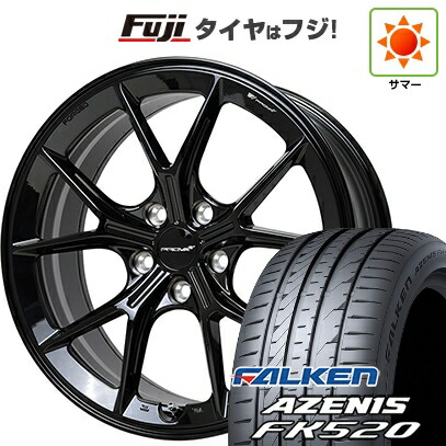 【新品国産車用5穴100】 夏タイヤ ホイール4本セット 225/40R18 ファルケン アゼニス FK520L ホットスタッフ プローバ ラフィナート スバル車専用 8.5J 18インチ(送料無料)