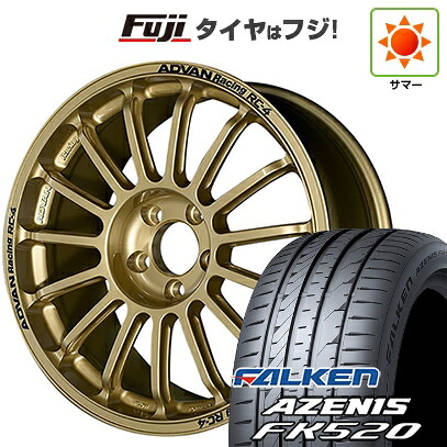 【新品国産車用5穴114.3】 夏タイヤ ホイール4本セット 225/40R18 ファルケン アゼニス FK520L ヨコハマ アドバンレーシング RC-4 8.5J 18インチ(送料無料)｜フジ スペシャルセレクション 148,000円